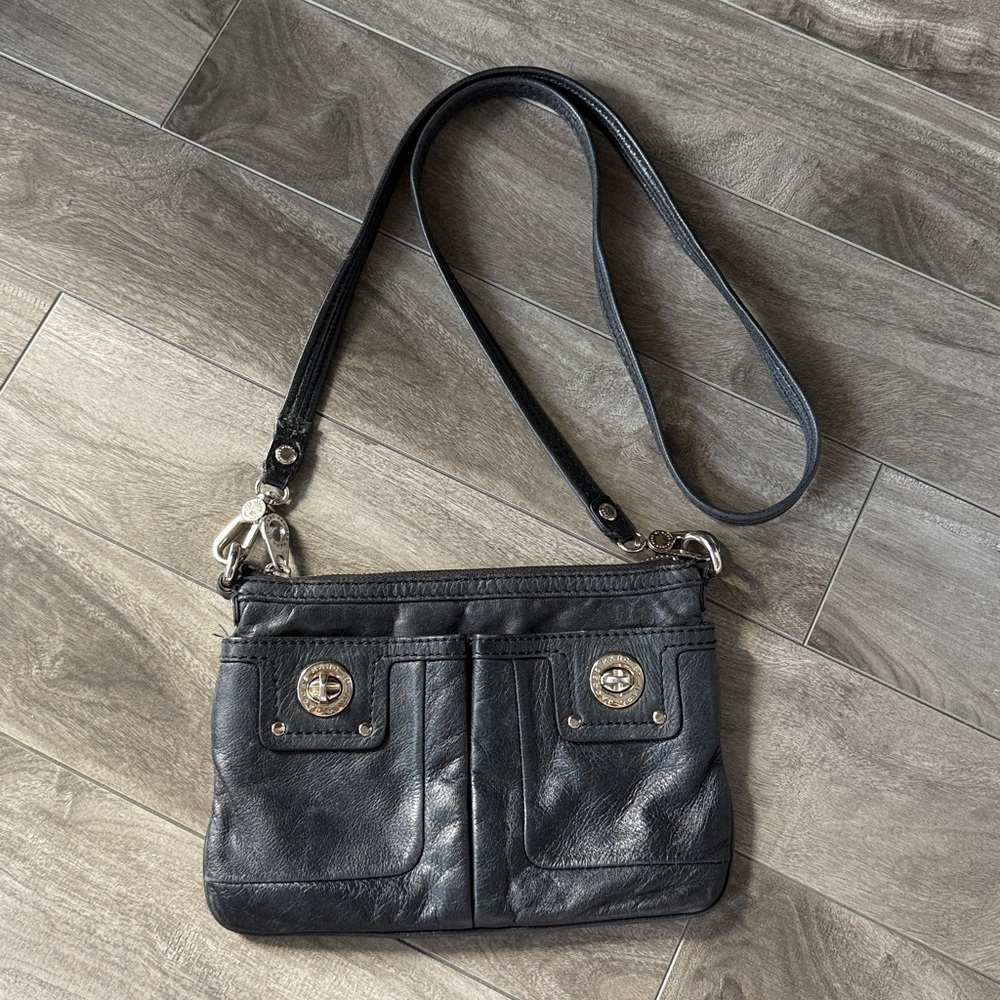 Marc Jacobs Black Leather Crossbody Bag